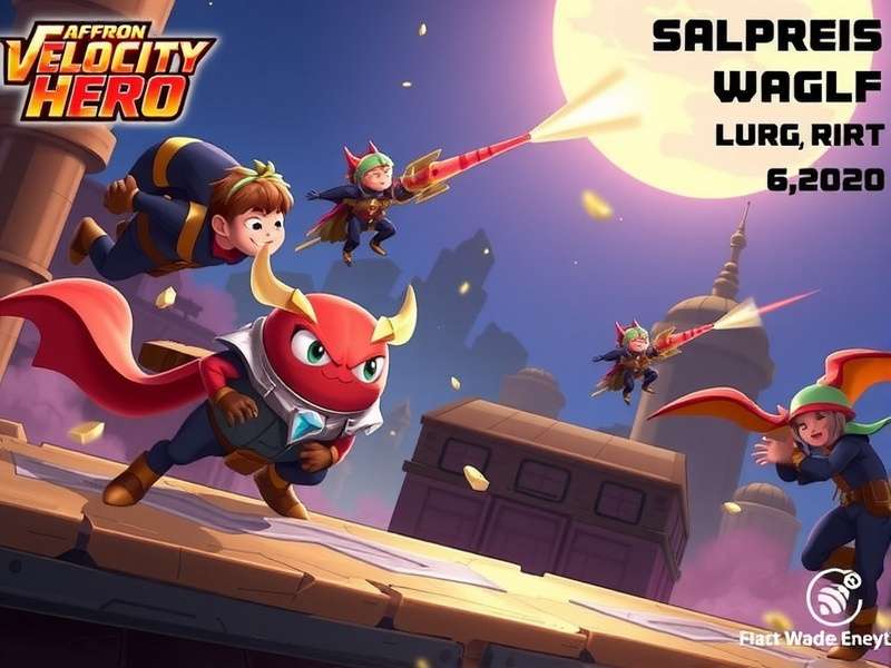 Saffron Velocity Hero Game Banner